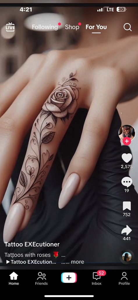 Rose Tattoos Hand For Women, Womens Finger Tattoos Ideas, Beautiful Finger Tattoos, Boho Hand Tattoos For Women, Healer Tattoo Ideas, Fine Hand Tattoos, Ladies Finger Tattoos, Butterfly Tattoo Thumb, Finger And Hand Tattoos For Women