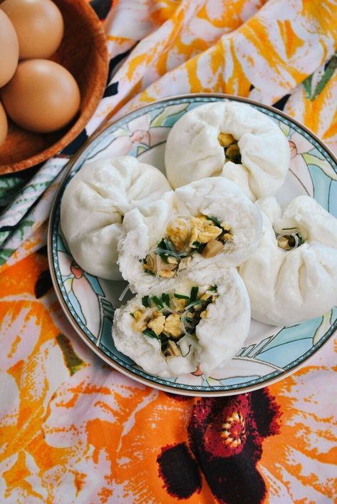 Vegetarian Steamed Buns (Baozi) Tofu Steamed Buns, Veggie Buns, Steamed Buns Recipe, Steam Buns Recipe, Steam Buns, Nutrition Meal Plan, Heart Healthy Eating, Buns Recipe, Pancake Stack