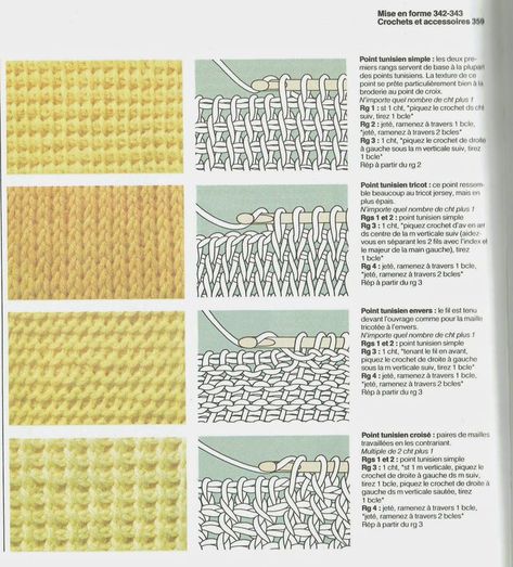 Cercle de Fermières St-Lambert-de-Lauzon: Crochet tunisien (démonstration de février) | Point tunesien | Pinterest | Crochet, Tunisian crochet and Tricot Crochet Tunisian, Tunisian Crochet Pattern, Tunisian Crochet Patterns, Tunisian Crochet Stitches, Crochet Symbols, Knitting And Crocheting, Amazing Crochet, Stitch Ideas, Crochet Afghans