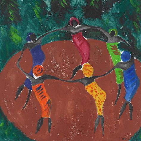 Black Joy Art, Black Sisterhood Aesthetic, Women Dancing In A Circle, People Dancing Aesthetic, Gathering Aesthetic, Manifestion Journal, Sisterhood Aesthetic, Dancing Circle, Black Sisterhood