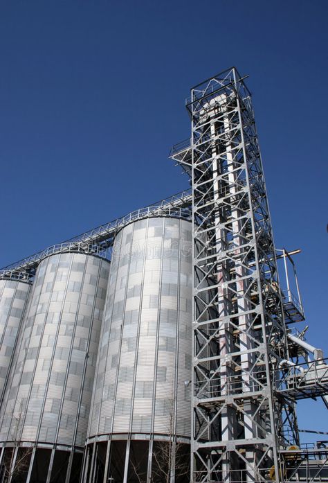 Silos at a flour mill. Flour mill at Mokpo, South Korea , #Aff, #mill, #flour, #Silos, #Flour, #Korea #ad Mill Aesthetic, Mill Your Own Flour, Rice Mill Factory Design, Mill Flour, Flour Mill Machine, Mokpo, Rice Mill, Steel Mill Factories, Rolling Mill