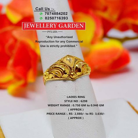 Jewellery Garden Pvt Ltd Necklace, Gold Ring For Ladies, Jewellery Garden Pvt Ltd, Ladies Gold Rings, Pretty Gold Necklaces, Gold Finger Rings, Ladies Rings, Gold Jewellry, Gold Ring Designs