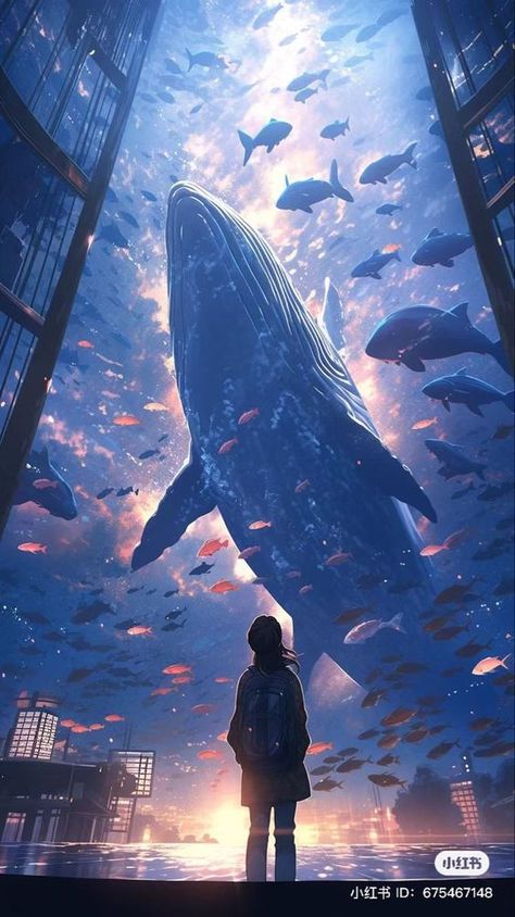 Follow me for more beautiful art. #whale #whaleart #artoftheday Space Whale Aesthetic, Sky Whale Art, Whale In Sky, Whales Aesthetic, Mush Lamp, Whale Aesthetic, Fantasy Whale, Sky Whale, Space Whale