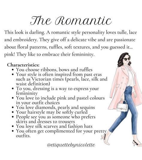 Romantic Aesthetic Outfits, Romantic Ingenue Style, Romantic Fashion Aesthetic, Feminine Attire, Fashion Styles Types, Ingenue Essence, Romantic Clothing Style, Theatrical Romantic Style, Classic Romantic Style