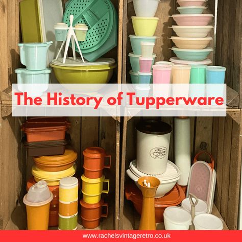 The History of Tupperware - Rachel's Vintage & Retro Vintage Tupperware 1970s, Uk Parties, Hornsea Pottery, Vintage Blog, Easter Eggs Chocolate, Plastic Tumblers, Vintage Tupperware, Food Fresh, Vintage Christmas Tree