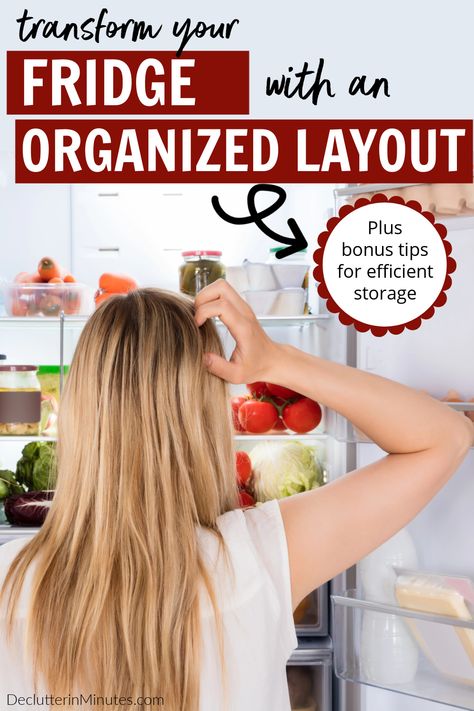 Organize your food with our genius tips that are easy to set up and even easier to stick with. Have Better food storage with an optimized fridge layout. Learn what to store where and why. Bonus tips on the best organizers to use for each food you routinely keep in your refrigerator. #fridgelayout How To Organize Condiments In Fridge, Meat Storage In Fridge, Organized Refrigerator Aesthetic, How To Organize Side By Side Fridge, Bosch Refrigerator Organization, Best Fridge Organization, Organizing A Fridge, How To Organize My Fridge, Best Way To Store Vegetables In Fridge