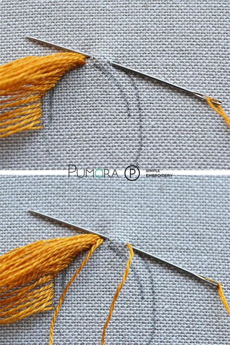 How to embroider hair - 3 ways to stitch a hairstyle - Pumora #How #embroider #hair #ways #stitch #hairstyle #Pumora Embroider Hair, Hair Embroidery, Tutorial Embroidery, Embroidery Hair, A Hairstyle, Diy Broderie, Embroidery Tutorial, Embroidery Stitches Tutorial, 자수 디자인