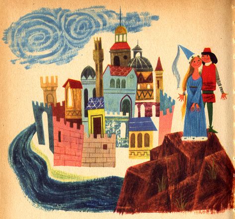 Wanderlust Art, Paris Illustration, Story Books Illustrations, Vintage Illustration Art, Mid Century Illustration, Classic Artwork, Vintage Book Covers, Children Book, Fairytale Art