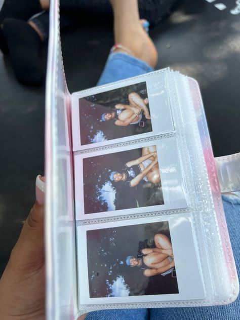 Polaroid Albums, Photo Album For Polaroids, Polaroid Book, Insta Camera Polaroid Ideas, Decorated Polaroid Camera, Insta Camera Polaroid, Polaroid Camera Photo Album, Polaroid Photo Album, Saving Memories