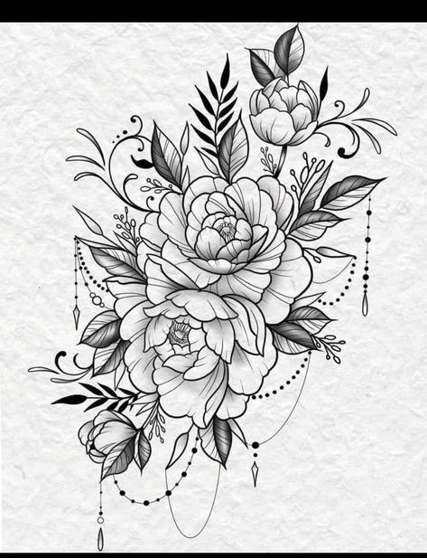 Peonies And Hydrangeas Tattoo, Floral Collar Bone Tattoo Design, Shoulder And Arm Flower Tattoo, Delicate Shoulder Cap Tattoo, Flower Tattoo Chest For Women, Floral Tattoo Design Upper Arm, Shoulder Cap Tattoos For Women Flower, Tricep Tattoos Women Half Sleeves, Angel Flower Tattoo