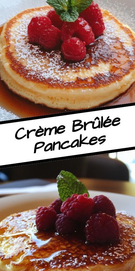 Crème Brûlée Pancakes: Elevate Your Brunch Game with Decadent Flavor Indulge in a gourmet breakfast experience with Crème Brûlée Pancakes! This luxurious recipe blends fluffy pancakes with the creamy richness of traditional crème brûlée, perfect for special occasions or a sweet treat. Easy to make and irresistibly delicious, these pancakes will impress everyone at your brunch table. #CremeBruleePancakes #GourmetBrunch #DecadentBreakfast #BrunchGoals #PancakeLovers ..... Brown Macarons, Pie With Pecan Crust, Pecan Pumpkin Pie, Luxurious Breakfast, Unique Dessert Ideas, Pecan Pumpkin, Pecan Crust, Flavored Pancakes, Simple Delicious Recipes