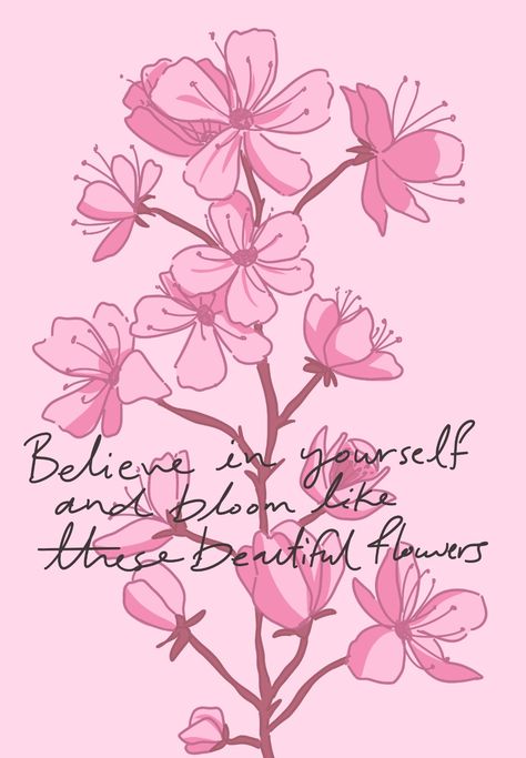 #selflove #selfcare #selftrust #phonewallpaper #wallpaper #springwallpaper #digitalillustration #cherryblossomillustration #sakuraillustration Cherry Blossom Quotes, Blossom Quotes, Quotes Flowers, Easy Flowers, Cherry Blossoms Illustration, Cherry Blossom Wallpaper, Sakura Flower, Drawing Process, Sakura Cherry Blossom