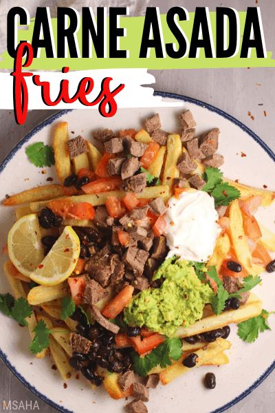 Learn how to make Carne Asada Fries, amigos! A delicious recipe perfect for sharing with friends and family and of course, a total crowd pleaser. via @mystayathome Carne Asada Fries Recipe, Easy Carne Asada, Carne Asada Grilled, Carne Asada Recipes Marinade, Frozen Fries, Carne Asada Fries, Sharing With Friends, Carne Asada Recipes, Carne Asada Tacos