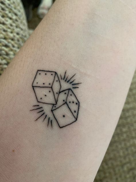 Dice Tattoo, Minimal Tattoo, Tattoo Stencils, Tattoo Inspo, I Tattoo, Geometric Tattoo, Tatting, Tattoo Ideas, Tattoos