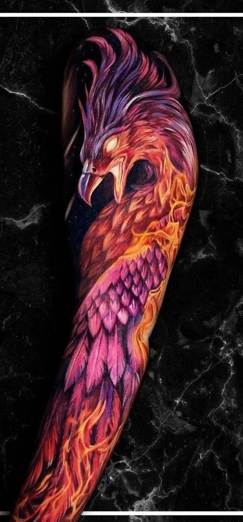 Ideas tattoo for woman Phoenix Forearm Tattoo Half Sleeves, Phönix Tattoo For Men, Pheonix Sleeve Tattoos For Women, Men’s Phoenix Tattoo, Phoenix Leg Tattoo Men, Colored Wing Tattoo, Real Phoenix Bird Tattoo, Phoenix Arm Sleeve Tattoo, Phoenix Upper Arm Tattoo