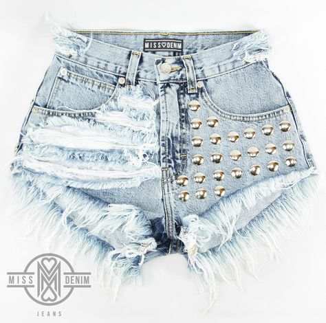 'COCONUT' shorts $60usd Wwe Outfits, Diy Outfits, Sparkly Shorts, Sparkle Shorts, Diy Shorts, Diy Vetement, Mom Jeans Shorts, Ripped Denim Shorts, Light Jeans