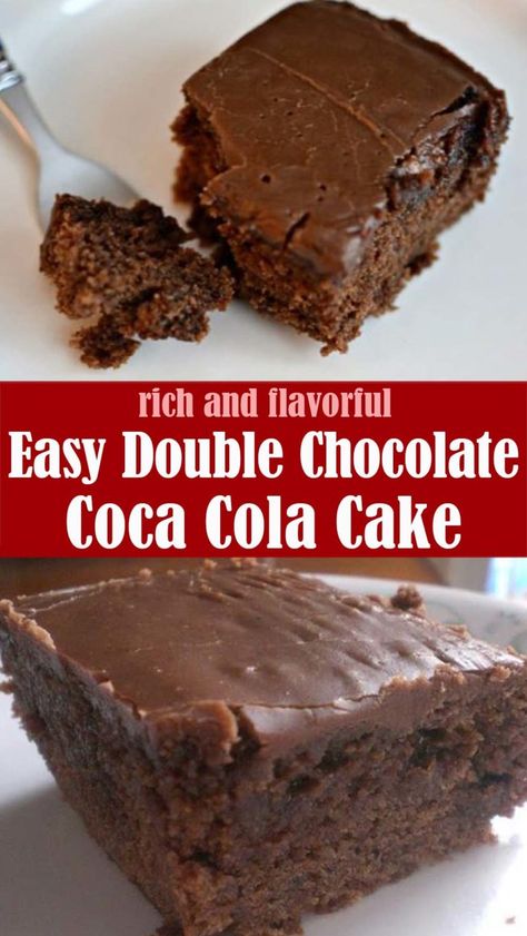 Easy Double Chocolate Coca Cola Cake – Reserveamana Cola Cola Cake, Coke A Cola Cake Recipe, Cola Cake Easy, Double Chocolate Coca Cola Cake Recipe, Coke Cake Recipe, Chocolate Coke Cake, Cola Cake Recipe, Chocolate Coca Cola Cake, Cracker Barrel Copycat Recipes