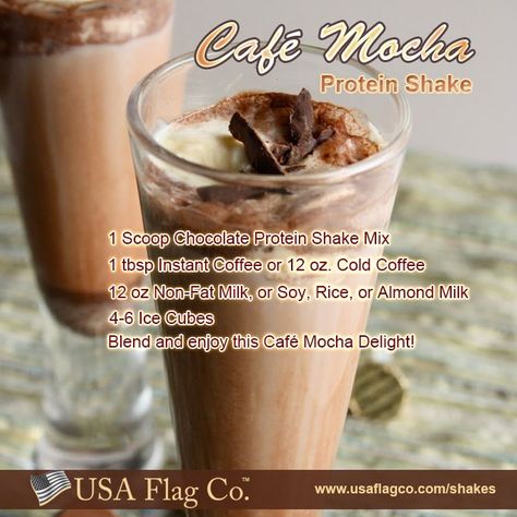 Coffee is the common man’s gold, and like gold, it brings to every person the feeling of luxury and nobility. Blend and enjoy this tasty Cafe Mocha Protein Shake Delight! Oreo Protein Shake, Mocha Protein Shake, Whey Protein Recipes, Protein Shake Recipe, Iced Coffee Protein Shake, Best Protein Shakes, Coffee Protein Shake, Herbalife Shake Recipes, Cafe Mocha