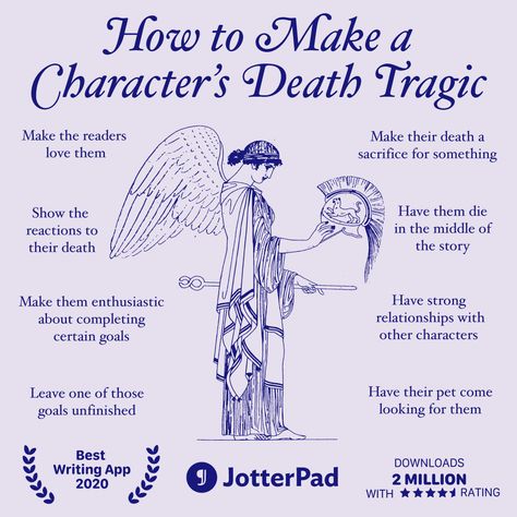 Which character deaths in books and movies left you devastated? 💀What made these deaths heartbreaking for you? Have your readers bawling over the deaths you write the way you did. 💔 Character Personality Tropes, How To Write A Book Aesthetic, Write A Character, How To Write A Tragic Backstory, Movie Plot Ideas Writing Prompts, Character Dislikes Ideas, Writing Character Deaths, How To Write Good Gore, Book Writing Ideas Inspiration