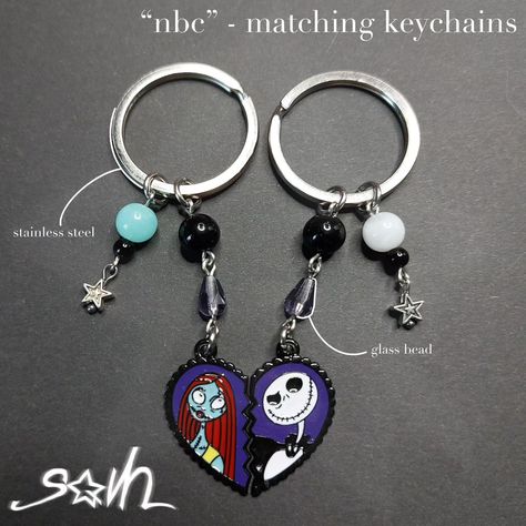 ⋆⁺₊⋆ ☆⋆⁺₊⋆ The Nightmare before Christmas matching keychains restock yes or no? [➪ shop at sqih.de] -▪︎⋆⁺₊⋆ ☆⋆⁺₊⋆▪︎- [ignore tags] #jewelry #handmadejewelry #pearljewelry #necklace #keychain #bracelet #jewelrygram #beadedjewelry #grunge #cute #goth #dark #aesthetic #explorepage #explore #timburton #thenightmarebeforechristmas #nightmarebeforechristmas The Nightmare Before Christmas Matching, Necklace Keychain, Keychain Bracelet, Cute Goth, Matching Keychains, Christmas Matching, Christmas Bracelet, Yes Or No, The Nightmare Before Christmas