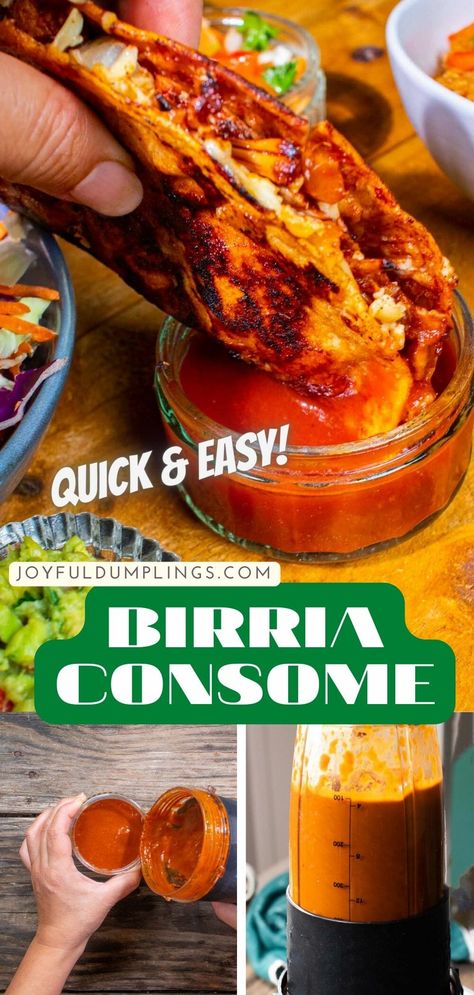 Burris Sauce Recipe, Easy Consome Recipe, Birra Taco Sauce Recipe, Birria Consome Recipe Easy, Easy Birria Consome, Birria Tacos Sauce Recipe, Salsa For Birria Tacos, Birria Broth Recipe, Birria Spice Bomb Recipe