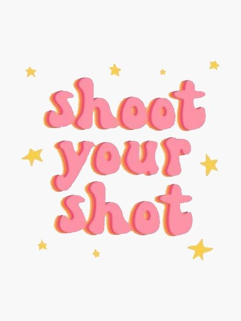 "shoot your shot" Sticker by livdawn | Redbubble pink vsco girl quote funny happy hydroflask feminism sticker for sale Beer Pong Quotes, Shoot Your Shot Beer Pong Table, Girl Pong Table Ideas, Shoot Your Shot Quotes, Diy Beer Pong Table Paint Ideas, Pong Table Painted, Beerpong Table, Bp Table, Cup Pong