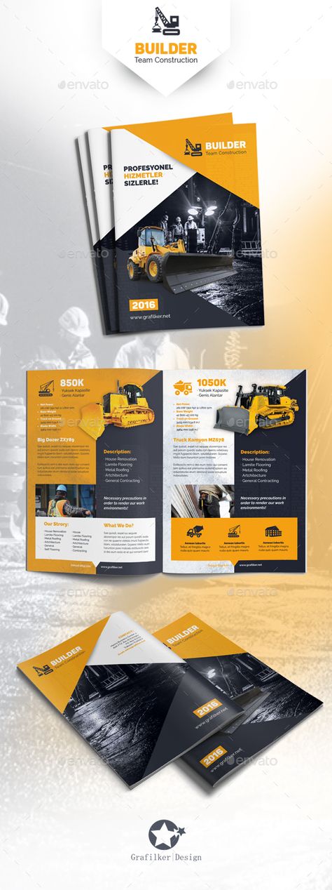 Construction Brochure Template PSD #design Download: http://graphicriver.net/item/construction-brochure-templates/13913835?ref=ksioks Engineering Brochure, Construction Brochure, Catalogue Design, Behance Design, Brochure Design Layout, Template Brochure, Corporate Brochure Design, Leaflet Design, Company Brochure