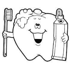 Dental Health Preschool Crafts, Dental Health Week, Happy Tooth, Dental Health Preschool, Dental Health Activities, Body Preschool, Teeth Drawing, Shape Coloring Pages, Family Coloring Pages