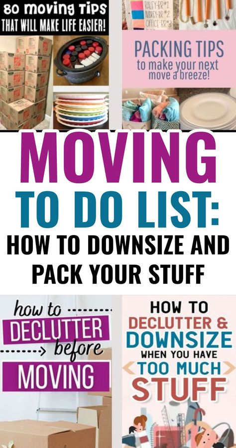 Pack Up Your House Easier When Moving With These Moving Tips and Tricks Moving To Do List, Moving Tips And Tricks, Moving House Packing, Get Seriously Organized, Seriously Organized, Moving Advice, How To Downsize, Downsizing Tips, Moving Packing List