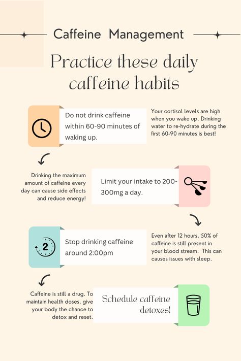 Daily Caffeine Habits Reduce Energy, Cortisol Levels, Daily Habits, Side Effects, Energy, Drinks, Health, Quick Saves