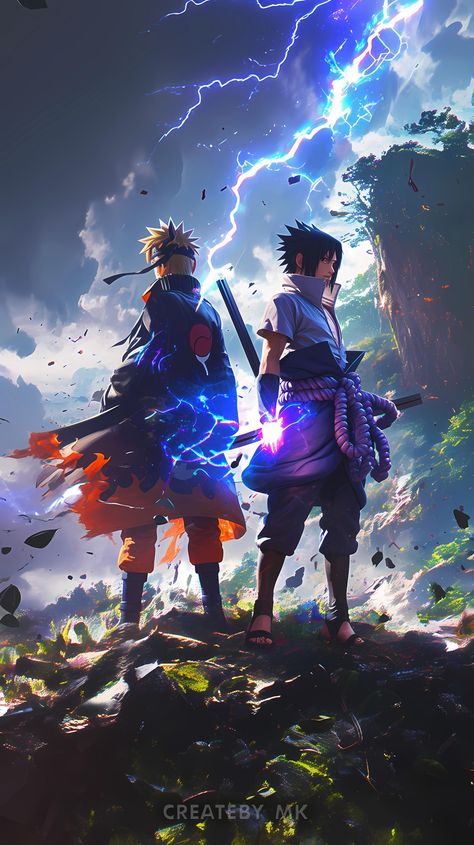 Most Powerful Duo in Naruto Shipudden ♥️⚡🔥 . Sasuke Uchiha and Naruto Uzumaki 💀⚡⚡ • Generated/Created by @createby_mk ✨ • Inspired by the Anime Series (Naruto Shippuden) ❤️‍🔥🔥 • 🎨 DM for Original File 🔥& Comment Down "Naruto"🗨️ • 🔍 Follow @createby_mk for More Inspiring Arts 🔥 • . @naruto . #ai #aiart #midjourney #aiartcommunity #aiartwork | #anime #naruto #narutoshippuden #narutouzumaki #winter #couple #love #explorepage #explore #viral #digitalart #ınstagood #mkdesigns #wallpaper #foll... Naruto Apple Watch Wallpaper, Naruto Eyes Wallpapers, Naruto Hokage Wallpaper, Naruto Sasuke Wallpapers, Naruto Art Wallpaper, Naruto All Characters, Naruto Uzumaki X Sasuke Uchiha, Sasuke Uchiha And Naruto Uzumaki, Anime Wallpapers Backgrounds