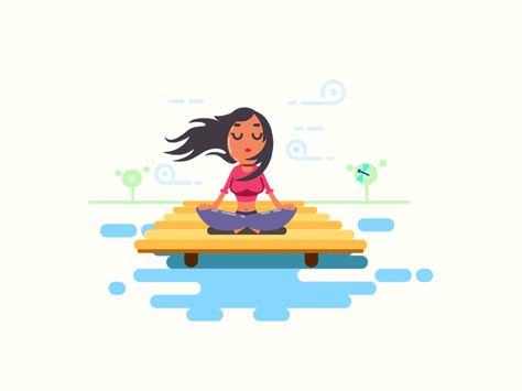 Meditation by noman - Dribbble Meditation Gif Animation, Yoga Gif, Yoga Images, Relaxing Gif, Peace Illustration, Text Memes, Motion Graphics Inspiration, Digital Portrait Art, Motion Graphics Design