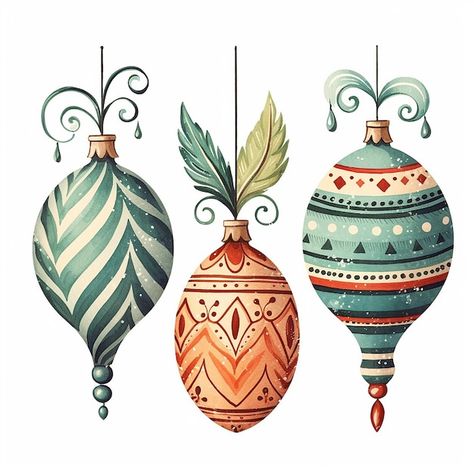 Set of 3 christmas ball ornaments collection watercolor illustration isolated on white background Christmas Bauble Ideas, Christmas Ornaments Illustration, Christmas Ornament Watercolor, Watercolor Christmas Ornaments, Glasses Ideas, Christmas Stock Photos, White Christmas Ornaments, Christmas Ball Ornaments, Christmas Illustrations