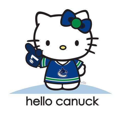 Hello Kitty Canuck Hockey Players Funny, La Kings Hockey, Hello Sanrio, Kings Hockey, Rams Football, Hello Kitty Shoes, Hockey Season, Babe Ruth, Calgary Flames