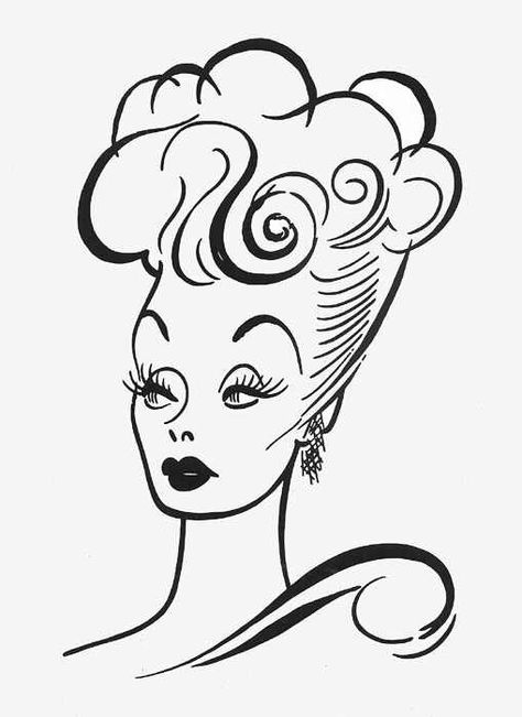 Logo for Lucille Ball's production company...by Al Hirschfeld Al Hirschfeld Caricatures, Hirschfeld Caricatures, Lucille Ball Costume, Al Hirschfeld, Ball Costume, Motorcycle Paint, Type Face, Celebrity Caricatures, Lucille Ball