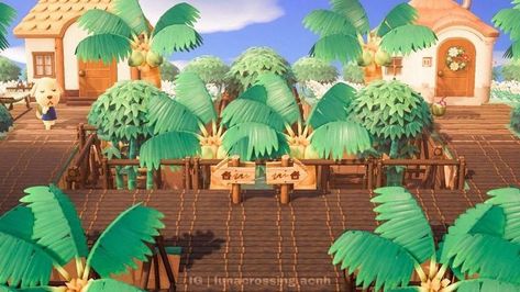 Tropicore Acnh, Jungle Island, Ac Ideas, Resort Island, Animal Crossing 3ds, Animal Crossing Guide, Animal Crossing Wild World, Island Theme, Tropical Resort