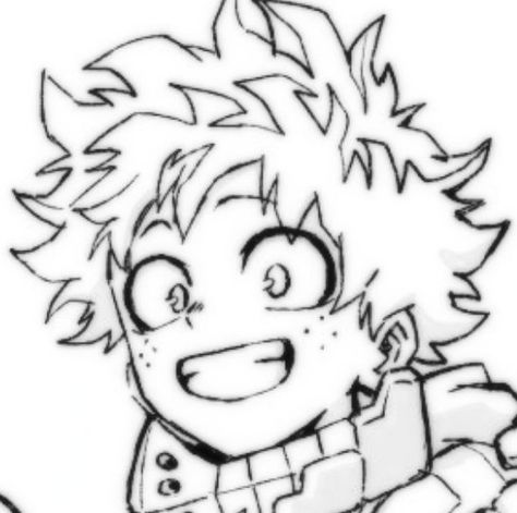 Deku Doodle, Deku Drawing, Anime Black And White, Sketch Icon, Hottest Anime Characters, Art Tools Drawing, Black Anime Characters, Boku No Hero Academia Funny, Izu