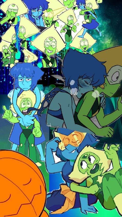 The ship of lapis and peridot they should be together in the show like Garnet/ ruby and Sapphire Garnet Steven, Garnet Steven Universe, Lapis And Peridot, Peridot Steven Universe, Ruby And Sapphire, This Is Love, The Ship, Steven Universe, Animal Art