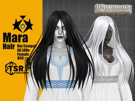 New #TheSims4 maxis match custom long hair download free in two weeks at #TSR tsr collab #TheSims4cchair #Sims4maxismatchhair #Sims4cchair #Sims4Hair #Sims4maxismatch #TheSims4 #TSRHair #Sims4cc #Sims4customhair #Sims4hairdownload #Sims4ccdownload #Sims4hairdownload #Sims4 #mara #mythology #slavicmythology #ghost #horrorhair #girlpower #ukrainian #feminist #womanpower #womanempowerment Snow White Hair, Oscar Hairstyles, Gaming Center, Medieval Hairstyles, Sims 4 Anime, Extra Long Hair, Sims 4 Mm, Female Hair, All Hairstyles