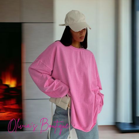 Oversize Tshirt Outfits, Your Value, Loose Shirt, Pink T Shirt, Women Pink, Loose Shirts, Tshirt Outfits, Unique Gifts For Her, Pink Tshirt