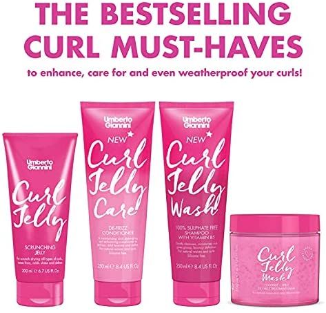 Umberto Giannini Curl Jelly Scrunching Jelly, Vegan & Cruelty Free Frizz Solution Gel for Curly or Wavy Hair, 200 ml : Amazon.co.uk: Beauty Curl Jelly, Vegan Jelly, Hair Nutrients, Curly Hair Products, Stimulate Hair Follicles, Hair Control, Hair Brands, Sulfate Free Shampoo, Bouncy Curls