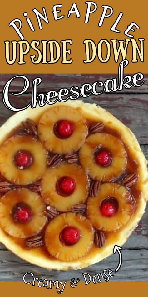 Upside Down Pineapple Cheesecake Recipes, Specialty Cheesecake Recipes, Unique Cheesecake Ideas, Spumoni Cheesecake, Upside Down Pineapple Cheesecake, Pineapple Cheesecake Recipes, Pineapple Upside Down Cheesecake Recipe, Specialty Cheesecake, Cheesecake Unique