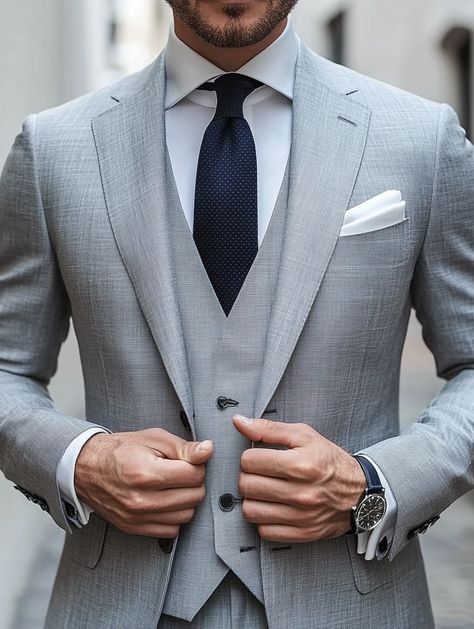 Discover the elegance of our light gray suits, designed for the modern gentleman. Visit our website to find your perfect fit.   https://suitcentury.com/suits/gray-suit  #SuitUp #ModernStyle #TailoredElegance #DapperDetails #StyleDefined #FindYourOwnPerfectFit #Suits #Mensfashion #BeYourOwnBOSS⁠ Light Gray Suits, Masculine Contemporary, Wedding Suits Men Grey, Gray Suits, Grey Suit Wedding, Grey Suits, Light Grey Suits, Wedding Suits Groom, Grey Wedding