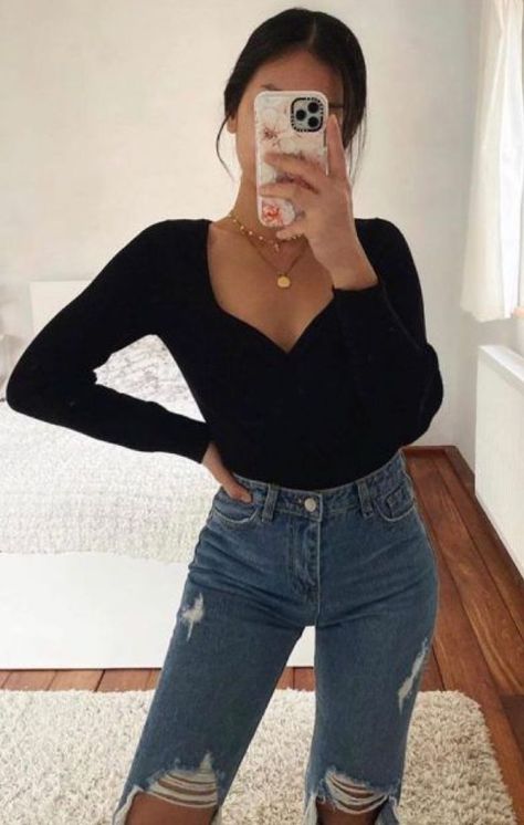 Populaire Outfits, Instagram Outfits, Causual Outfits, Mode Ootd, Modieuze Outfits, Teenager Outfits, Elegantes Outfit, Moda Vintage, Basic Outfits