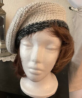 Hand Crocheted Shades Of Gray Beret  | eBay Grey Beret, Shades Of Gray, Needle Arts, Shades Of Grey, Handmade Art, Hand Crochet, Crochet Hats, Art Collection, Shades