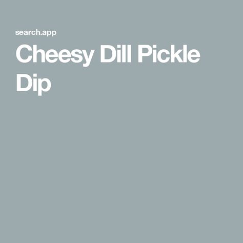 Cheesy Dill Pickle Dip Dill Pickle Dip Recipe, Pickle Dip Recipe, Dill Pickle Dip, Pickle Dip, Butter Crackers, Vegetarian Appetizers, Cheese Crackers, Fresh Dill, Dill Pickle