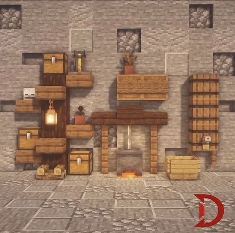 Armor Room Minecraft Ideas, Minecraft Castle Kitchen, Minecraft Potion Shop Interior, Brewery Minecraft, Medieval Butcher Shop Minecraft, Minecraft Gothic Interior, Minecraft Blacksmith Ideas Interior, Minecraft Tavern Interior, Minecraft Workstation