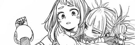 Mha Aesthetic Header, Toga Himiko Header, Ochako Uraraka Banner, Mha Twitter Header, Uraraka Header, Toga Himiko Banner, My Hero Academia Header, Uraraka Banner, Header Manga Aesthetic