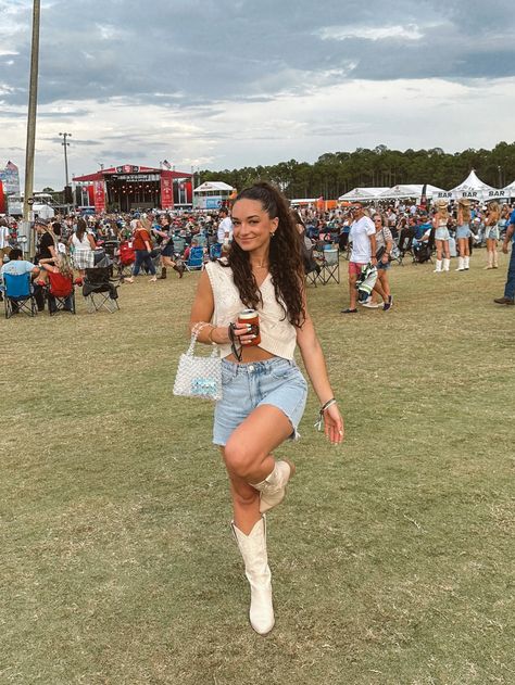 Dagget Western Boots curated on LTK Gulf Coast Jam Outfit, Country Music Festival Outfits, Summer Boots Outfit, Western Boots Outfit, Country Music Festival, Music Festival Outfit, Gulf Coast, Boots Outfit, Festival Outfit