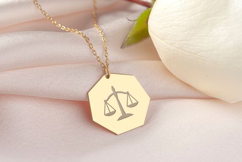 Necklace For Lawyer, Balance Of Justice, Scale Of Justice, Gift For Lawyer, Libra Scales, Office Wall Design, Schmuck Gold, Lawyer Gifts, Law Student